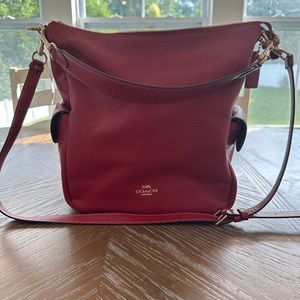 NWT Coach Crossbody/Shoulder Pennie SH B in Red